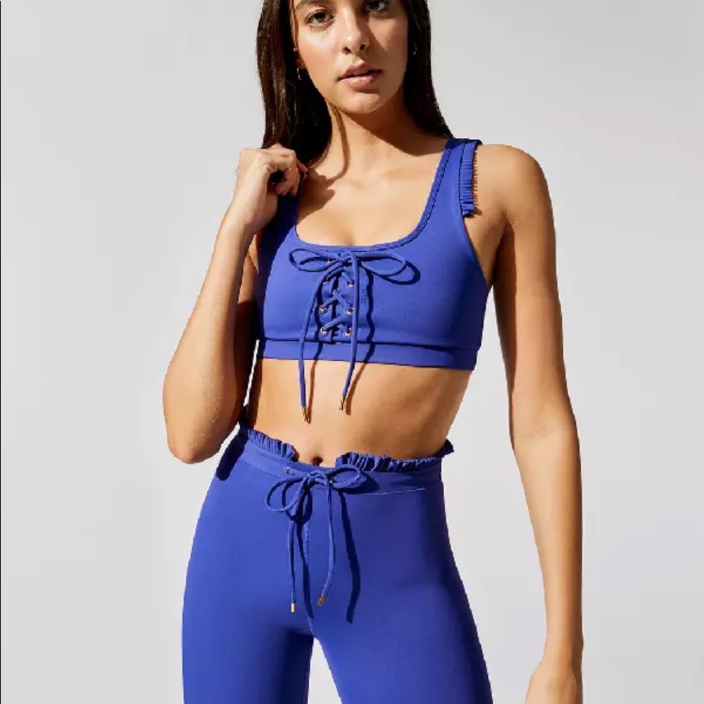Carbon38 Celestial Lace Up Leggings + Sports Bra